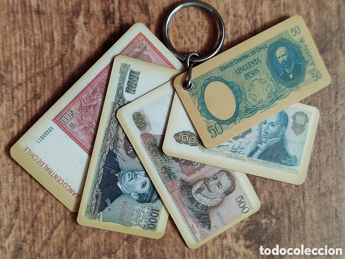 Coleccionismo de llaveros: Llavero billetes de Chile