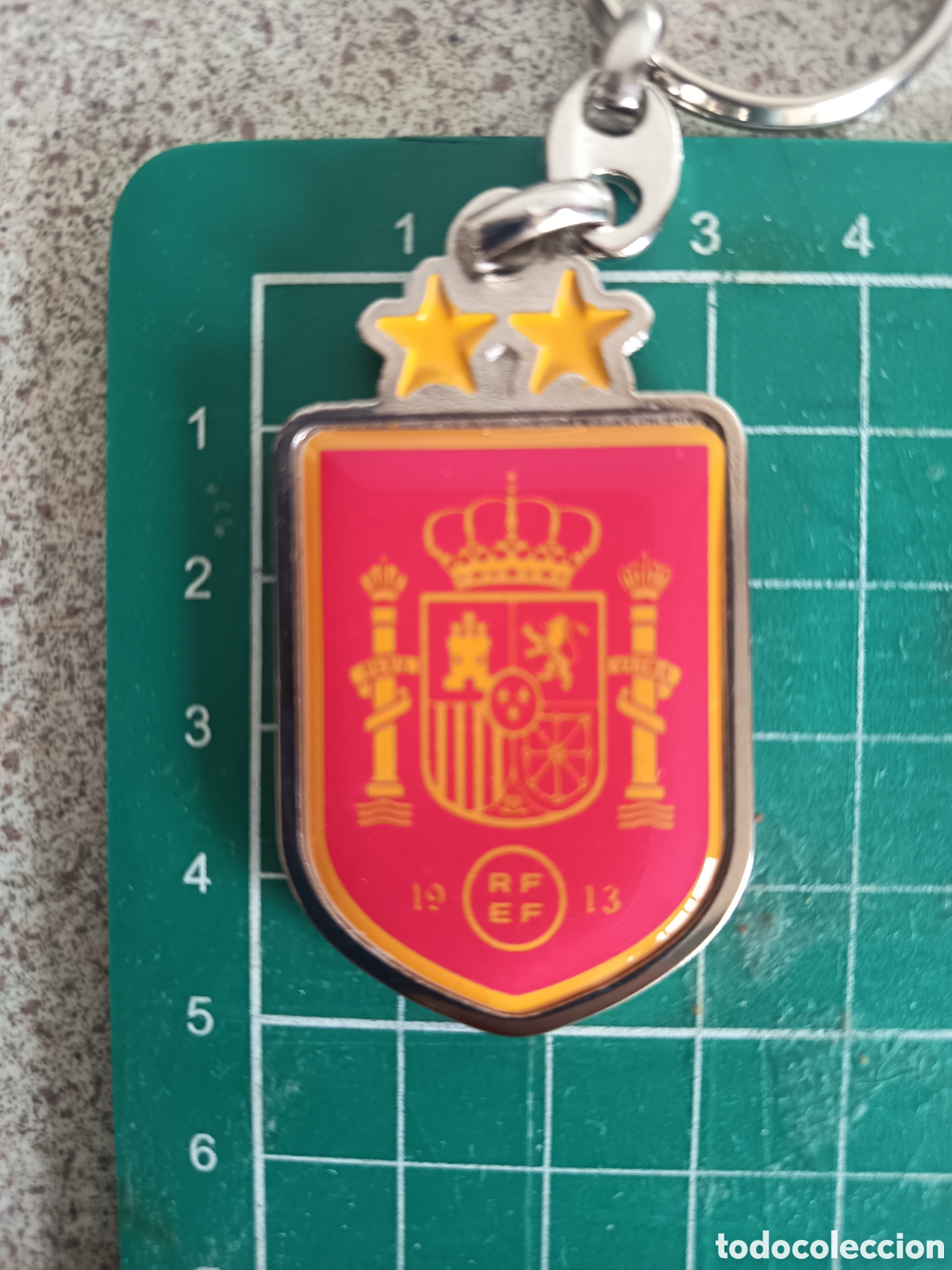 Coleccionismo de llaveros: LLAVERO FUTBOL - 2 ESTRELLAS - ESPA&Ntilde;A BICAMPEONA DEL MUNDO