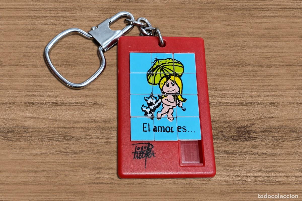 Coleccionismo de llaveros: Antiguo llavero - puzle El amor es...