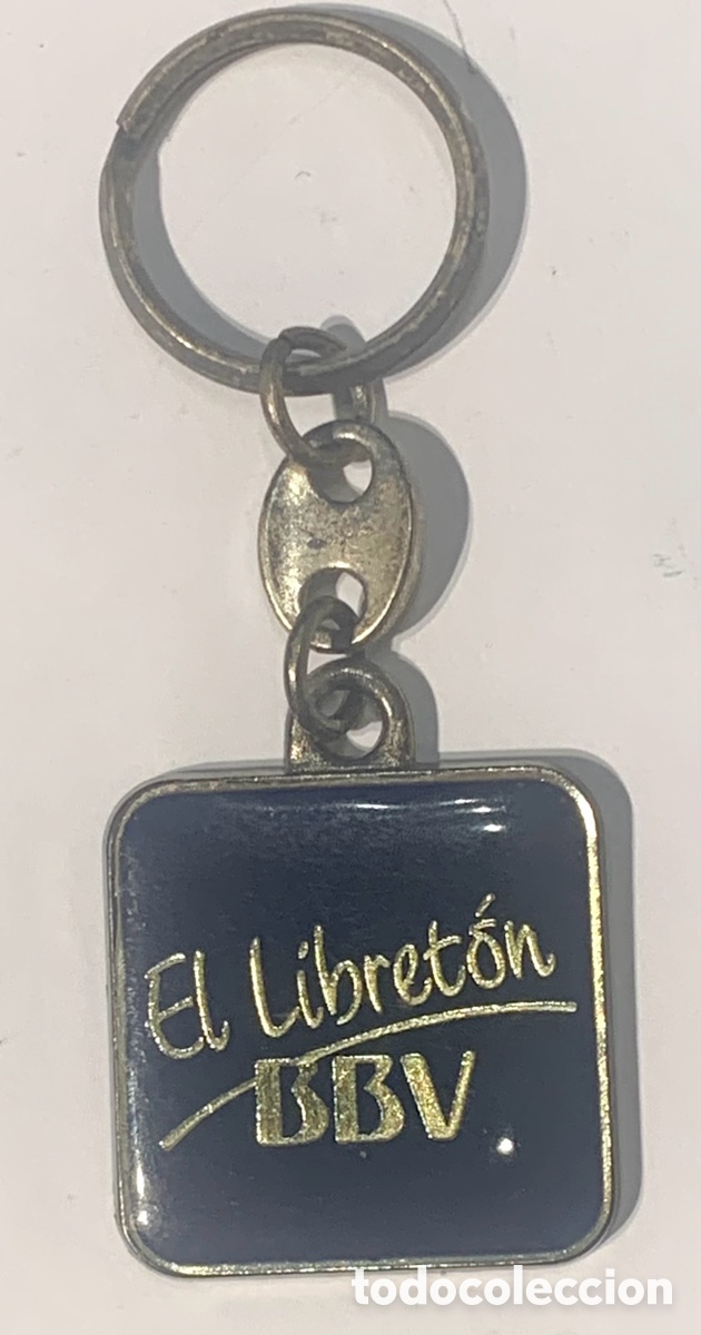 Coleccionismo de llaveros: Llavero. Publicidad &ldquo;EL LIBRETON&rdquo;. BBV. Metal y esmalte.