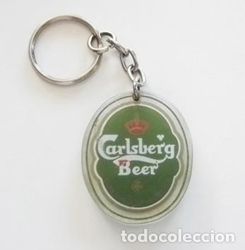Coleccionismo de llaveros: LLAVERO CARLSBERG BEER - LOGOTIPO LOGO - PUBLICIDAD DE CERVEZA - M&Aacute;S LLAVEROS DE CERVEZAS VENTA