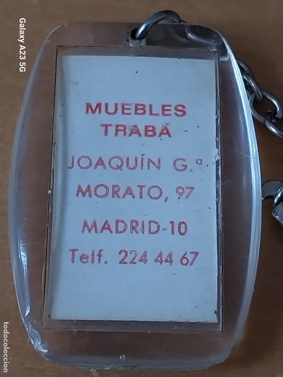 Coleccionismo de llaveros: MUEBLES TRABA LLAVERO B&Aacute;SICO PLASTICO 4.6CMS ALTO ORIGINAL VINTAGE