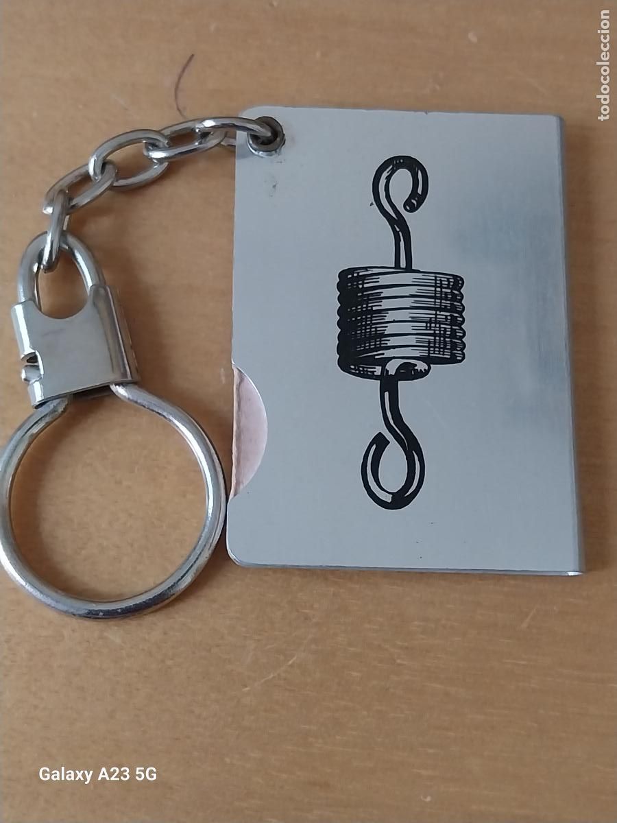 Coleccionismo de llaveros: MUELLES VEGA LLAVERO METAL LISTIN TELEFONICO SIN ESCRIBIR 5.6X3.6CMS ORIGINAL VINTAGE