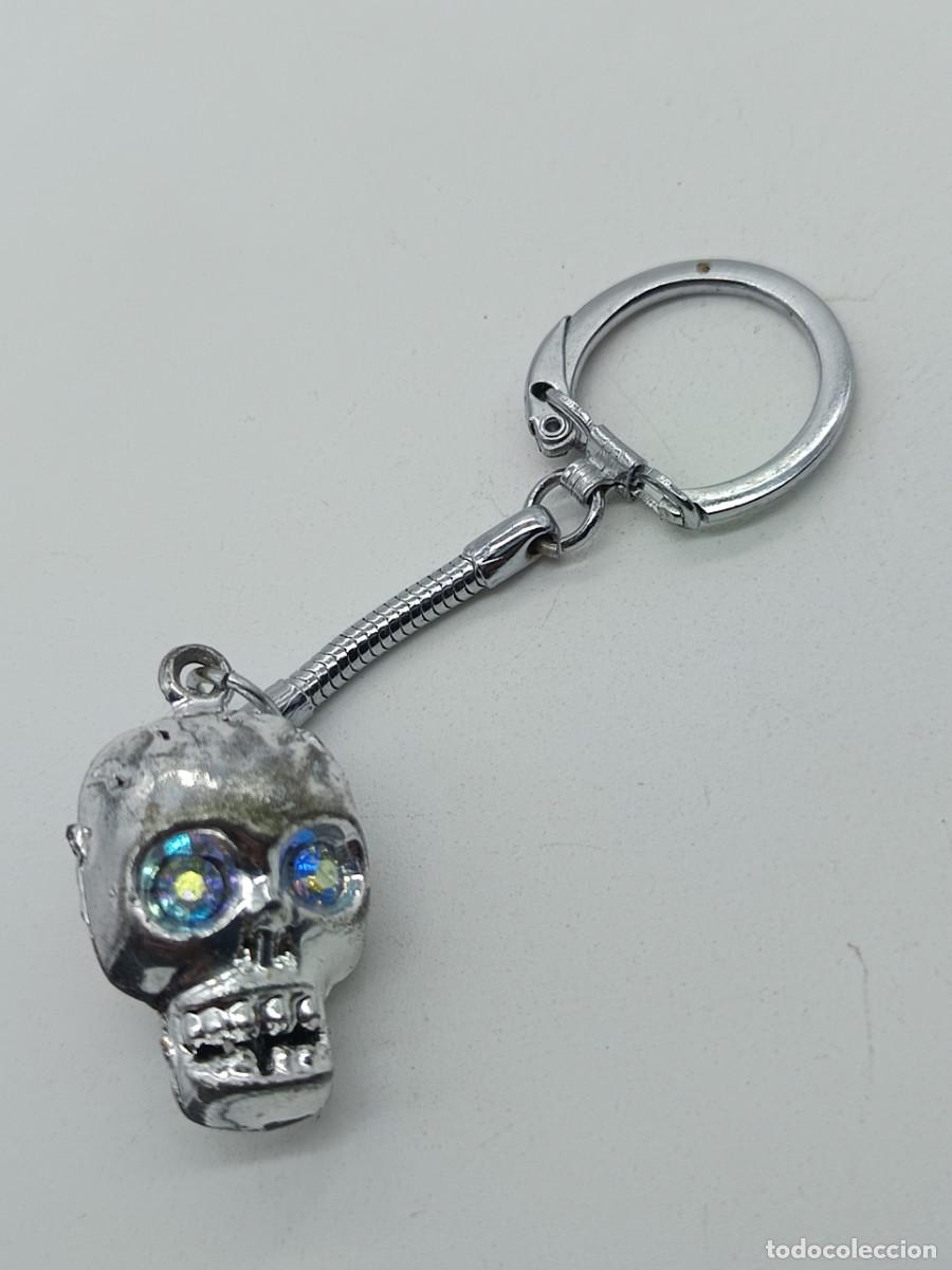 Coleccionismo de llaveros: LLAVERO CALAVERA METALICA