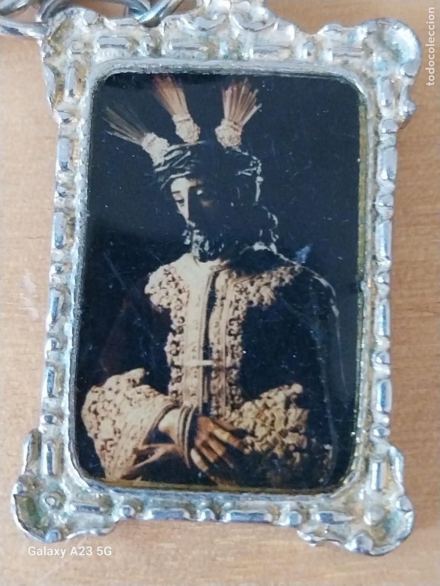 Coleccionismo de llaveros: PADRE JESUS DE LA SENTENCIA VIRGEN MACARENA LLAVERO METAL CROMADO 4.34X2.89CMS