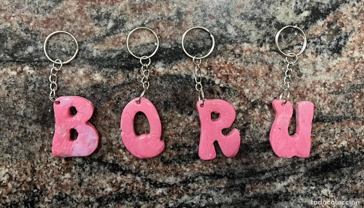 Coleccionismo de llaveros: Llavero Letra Rosa Chicle