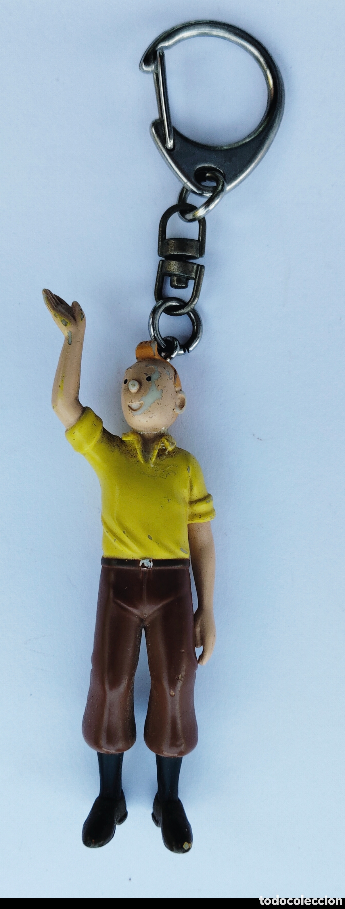 Coleccionismo de llaveros: ANTIGUO LLAVERO FIGURA DE TINTIN EN PL&Aacute;STICO DURO - 2009 ? LA FIGURA DE CABEZA A LOS PIES SIN CONTA