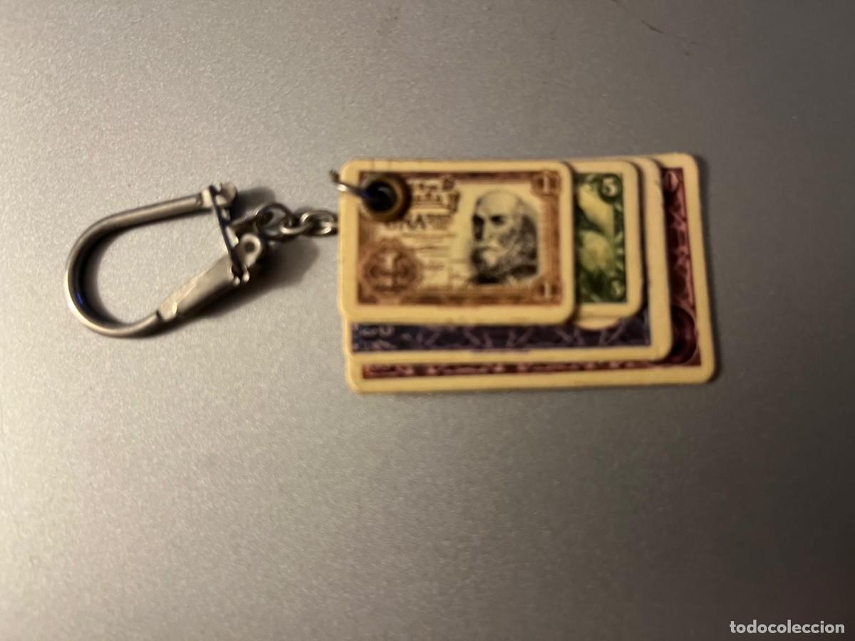 Coleccionismo de llaveros: llavero billetes de pesetas
