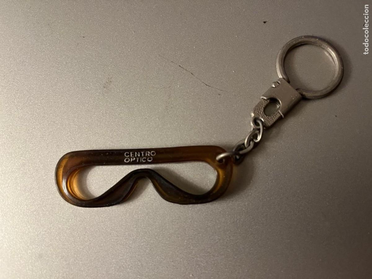 Coleccionismo de llaveros: llavero peque&ntilde;as gafas de goma centro optico