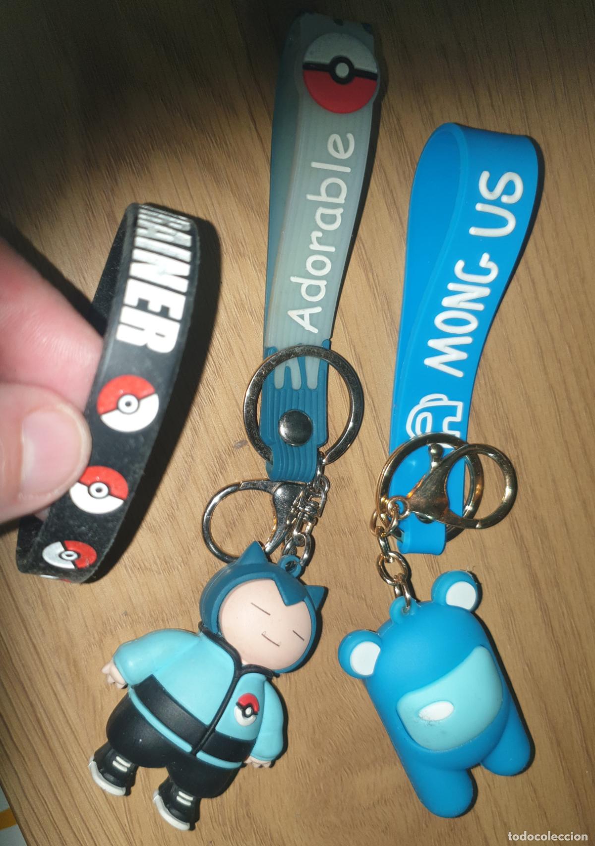 Coleccionismo de llaveros: LOTE LLAVEROS POKEMON Y AMONG US REGALO PULSERA