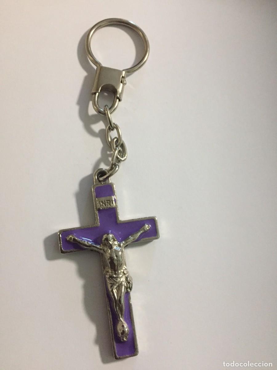 Coleccionismo de llaveros: LLAVERO JESUCRISTO MORADO #165
