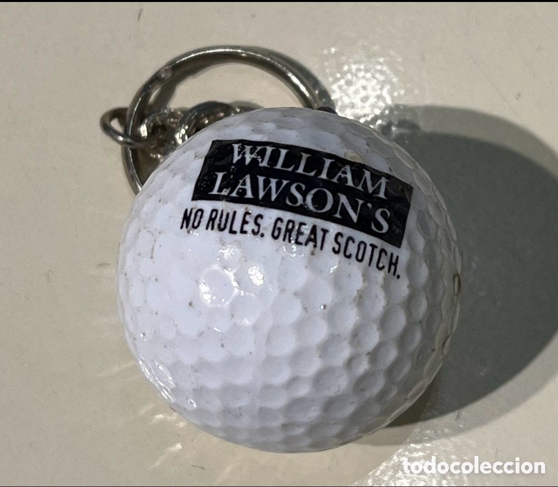 Coleccionismo de llaveros: Llavero. Pelota de golf. Publicidad William Lawson&rsquo;s Whisky. A&ntilde;os 80.