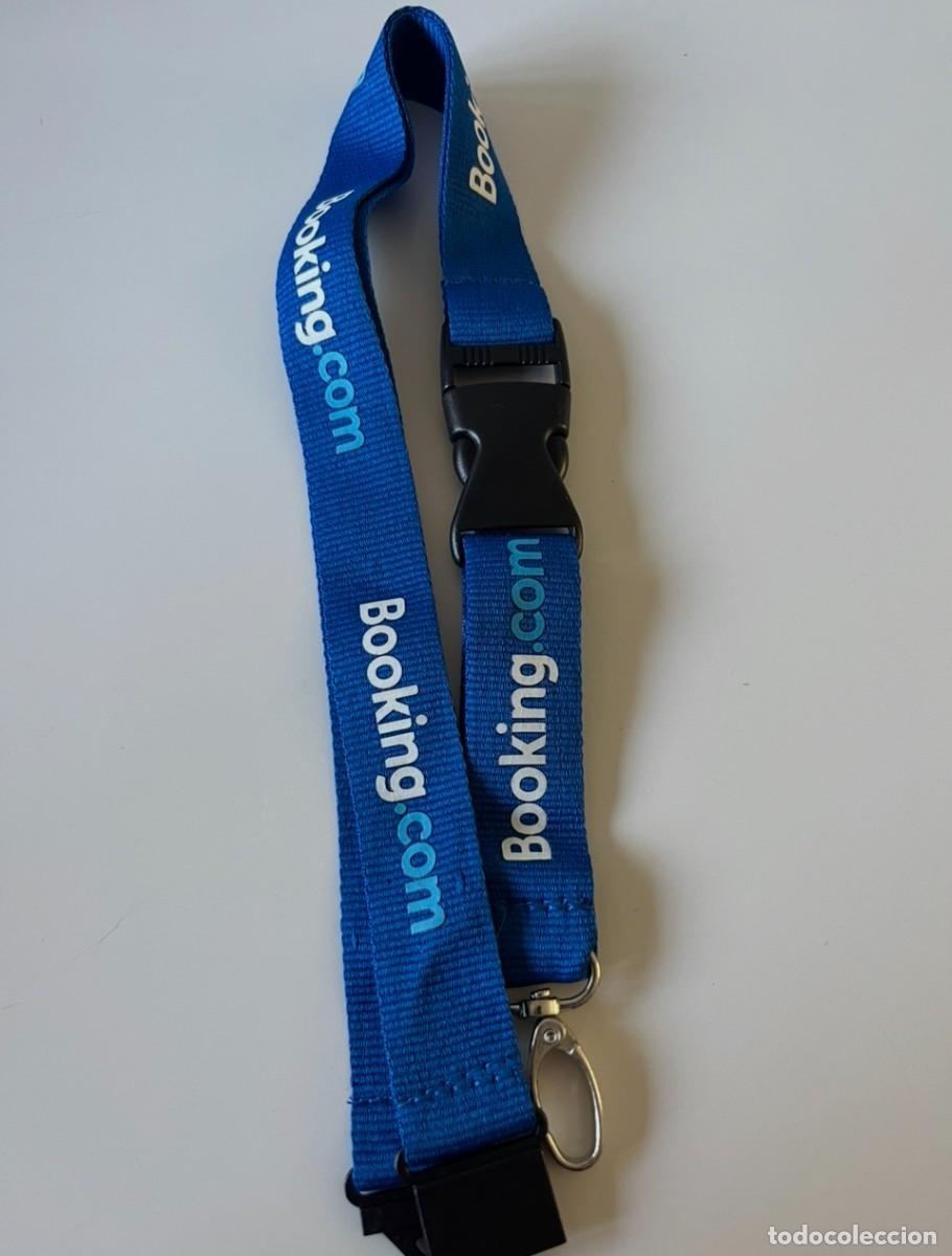 Coleccionismo de llaveros: LANYARD BOOKING AZUL
