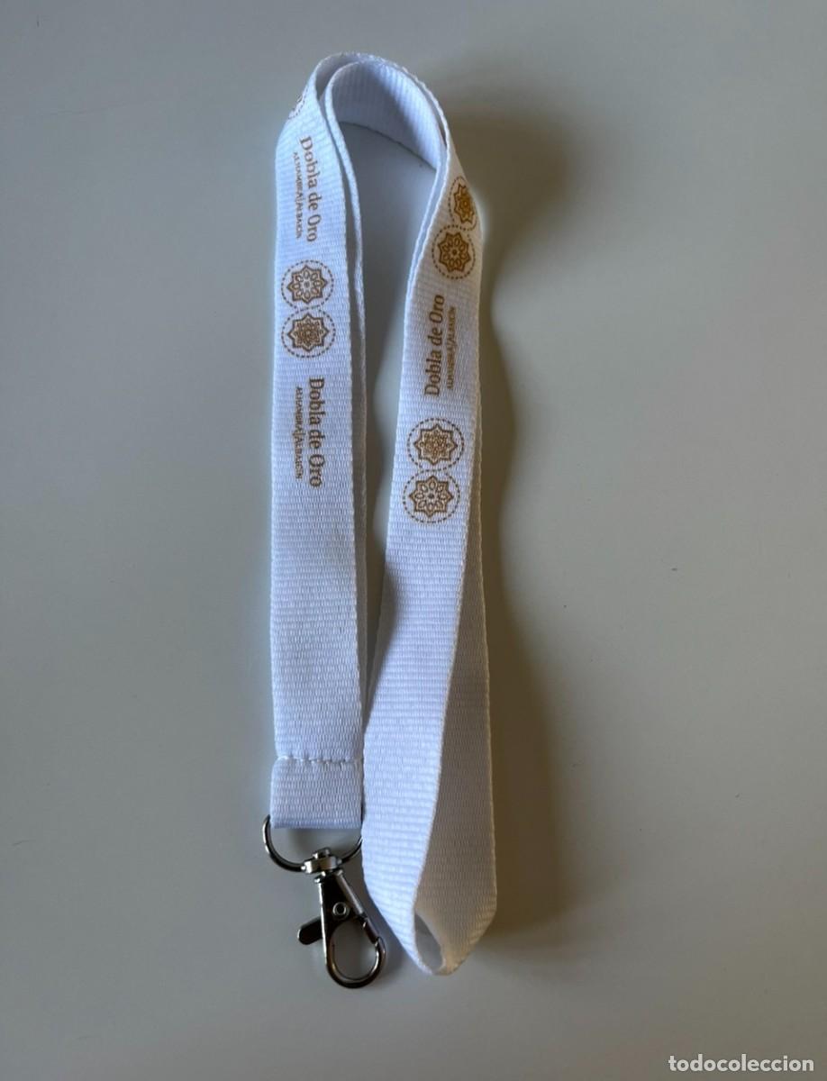 Coleccionismo de llaveros: LANYARD DOBLA DE ORO BLANCO