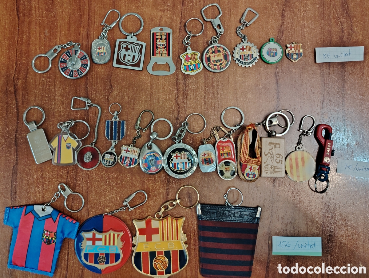 Coleccionismo de llaveros: Llaveros antiguos del F&uacute;tbol Club Barcelona