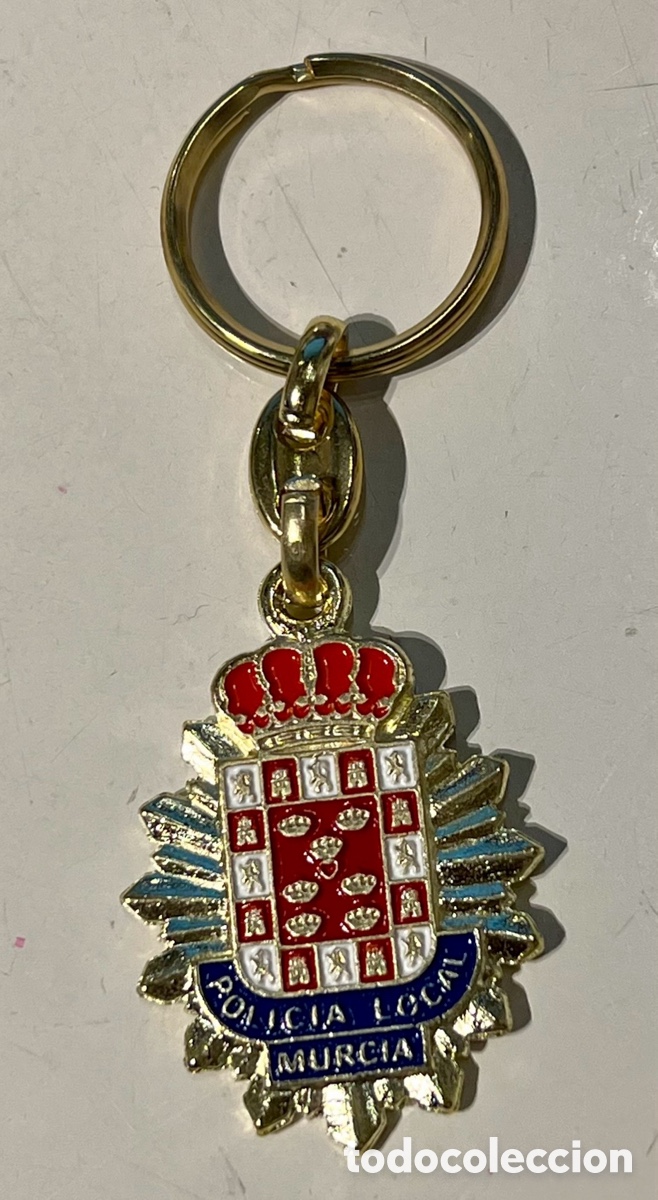 Coleccionismo de llaveros: Llavero. Polic&iacute;a Local. Murcia. Metal dorado.