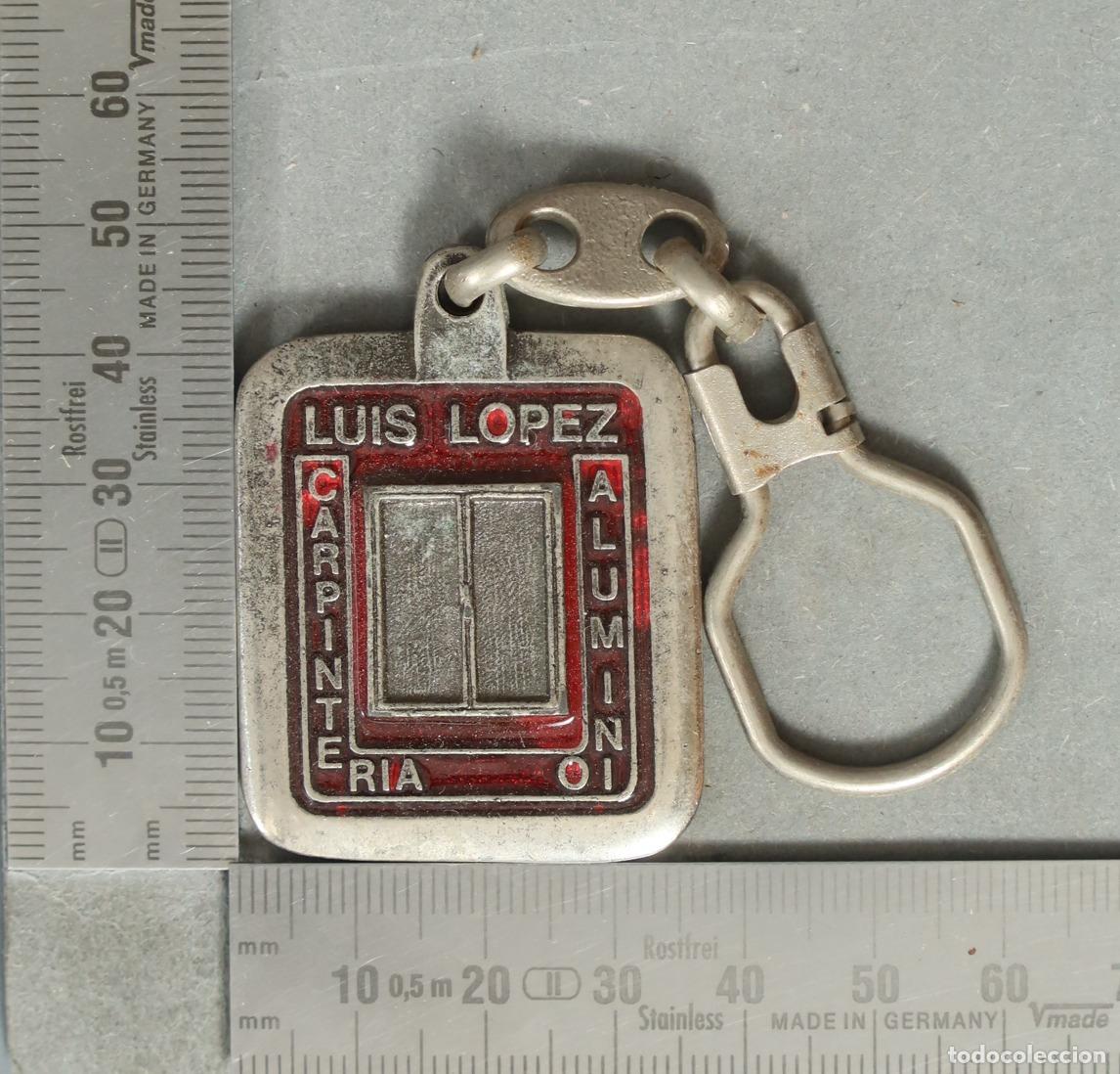 Sammlung von Schl&uuml;sselanh&auml;ngern: LLAVERO. CARPINTERIA ALUMINIO LUIS LOPEZ. MADRID