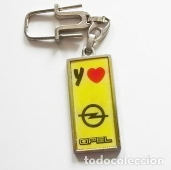 Colecionismo de porta-chaves: LLAVERO Y CORAZ&Oacute;N OPEL ( YO AMO A OPEL ) - LLEVA LOGO LOGOTIPO DE MARCA DE COCHE - TRANSPORTE METAL