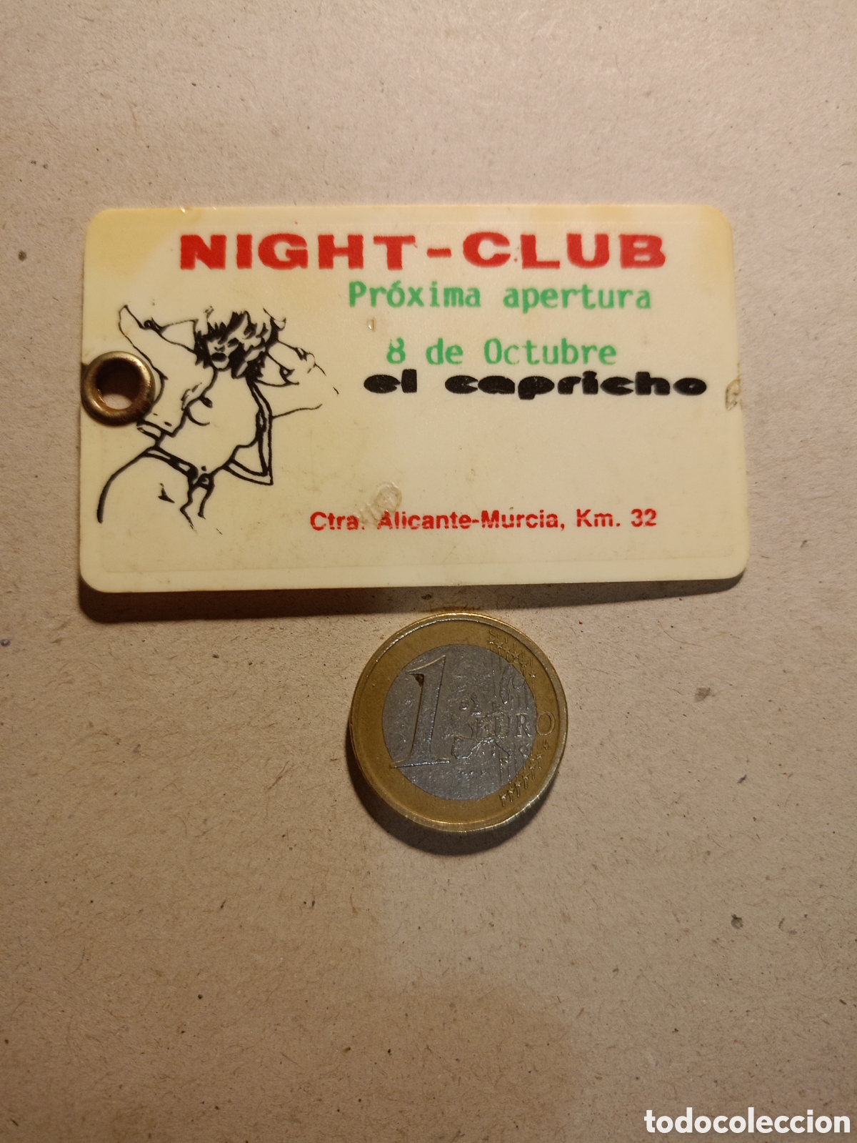 Sammlung von Schl&uuml;sselanh&auml;ngern: TARJETA PL&Aacute;STICA LLAVERO NIGHT-CLUB EL CAPRICHO