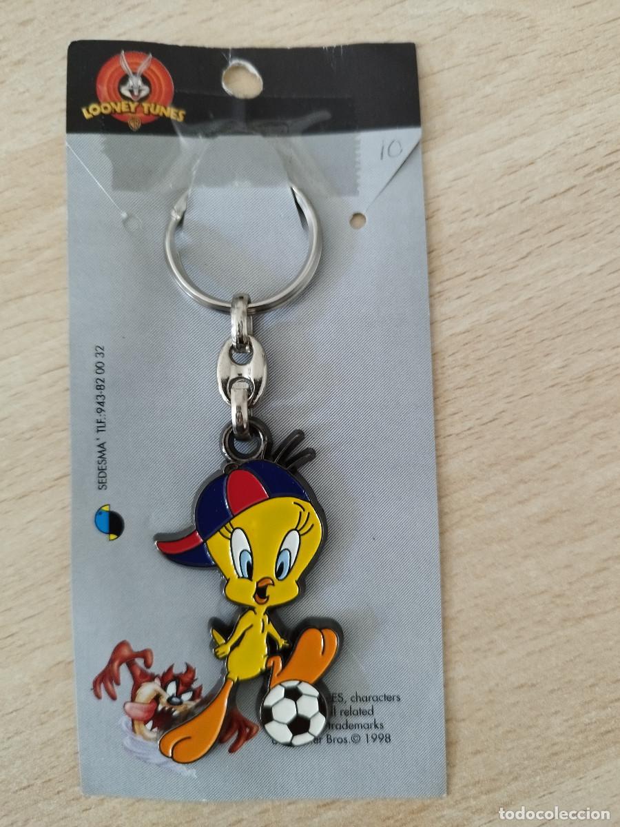 Coleccionismo de llaveros: Llavero Piol&iacute;n Looney Tunes Nuevo Keychain 1998 Tweety Met&aacute;lico