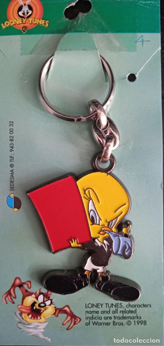 Coleccionismo de llaveros: Llavero Piol&iacute;n Looney Tunes Nuevo Keychain 1998 Tweety Met&aacute;lico