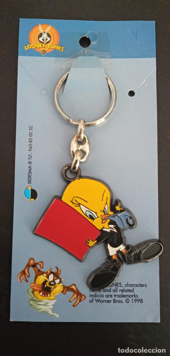 Coleccionismo de llaveros: Llavero Piol&iacute;n Looney Tunes Nuevo Keychain 1998 Tweety Met&aacute;lico