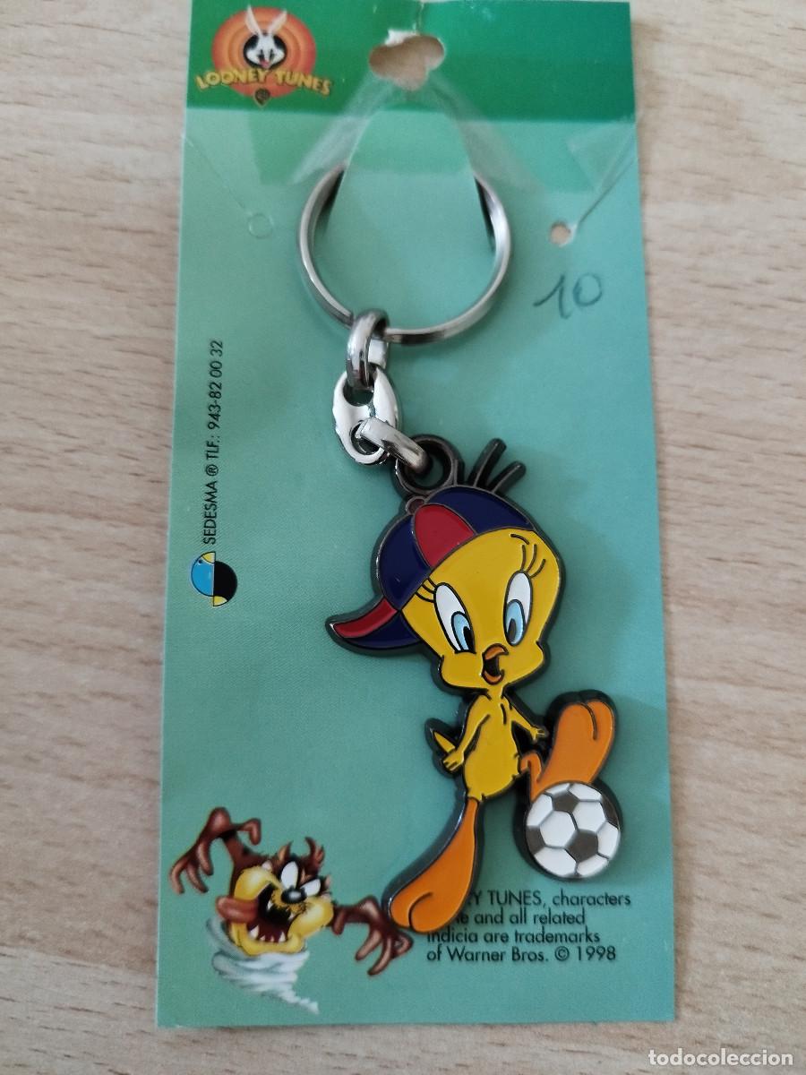 Coleccionismo de llaveros: Llavero Piol&iacute;n Looney Tunes Nuevo Keychain 1998 Tweety Met&aacute;lico