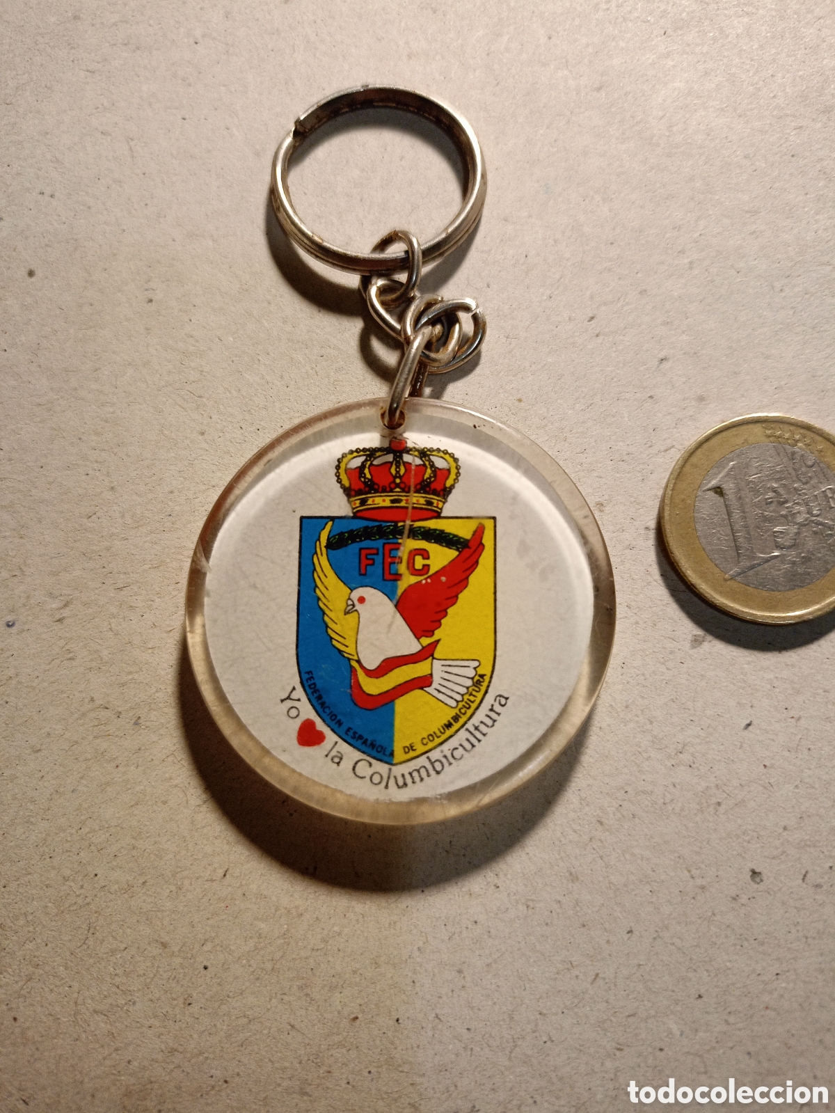Coleccionismo de llaveros: LLAVERO COLOMBICULTURA.COPA DEL REY. BENIDORM 1997