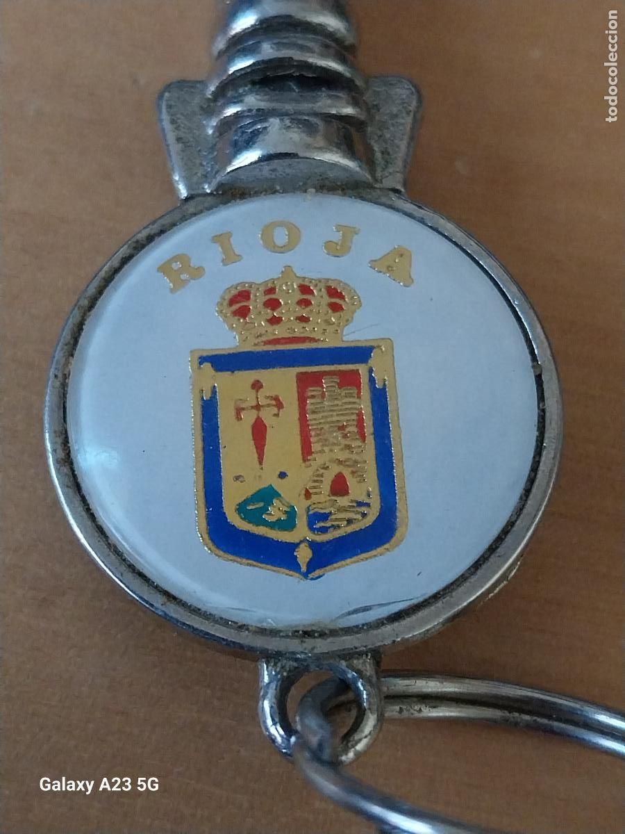 Coleccionismo de llaveros: RIOJA LLAVERO MOSQUETON A&Ntilde;OS 80 90 ORIGINAL VINTAGE