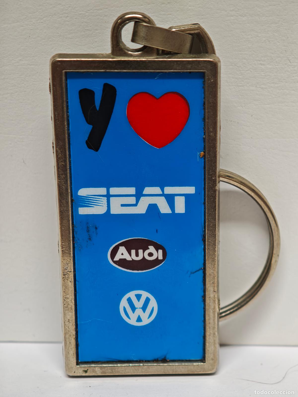 Coleccionismo de llaveros: LLAVERO EN METAL COCHE I LOVE SEAT AUDI ECT