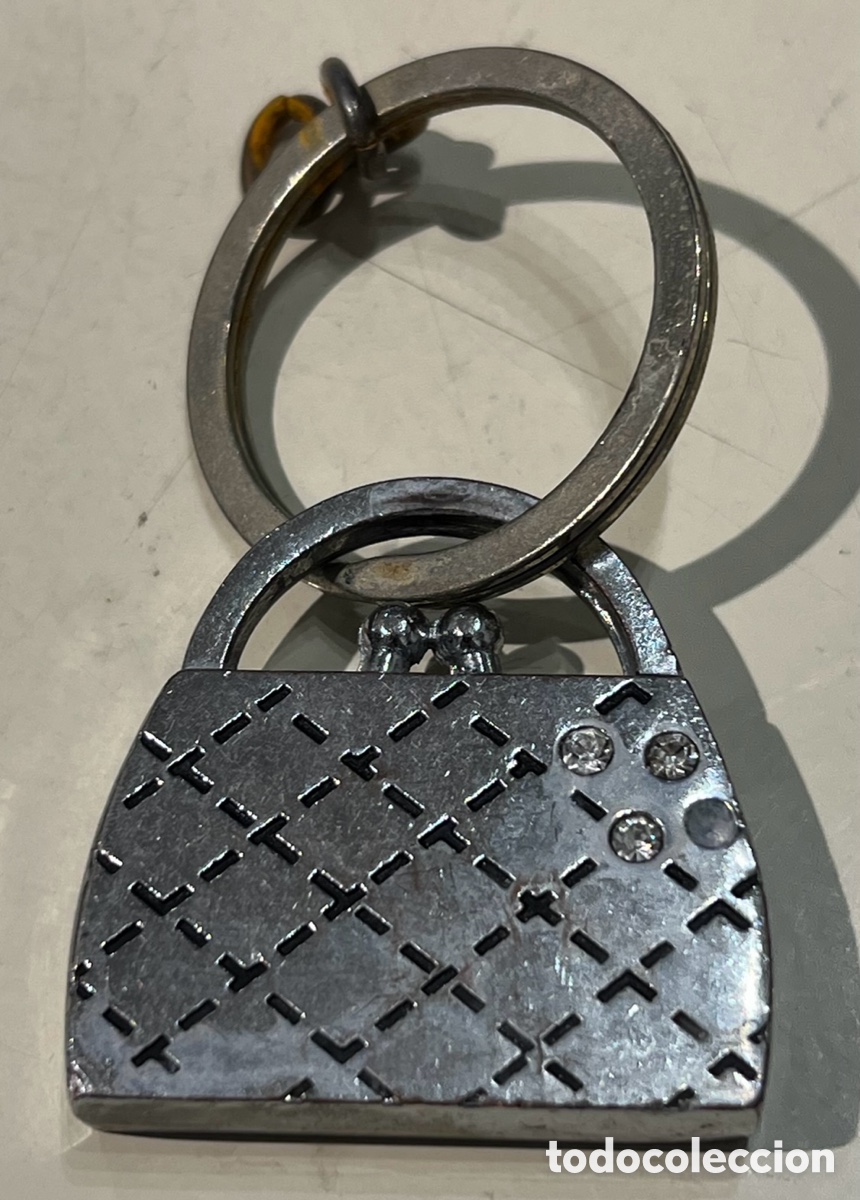 Coleccionismo de llaveros: Llavero. Bolso. Metal cromado.