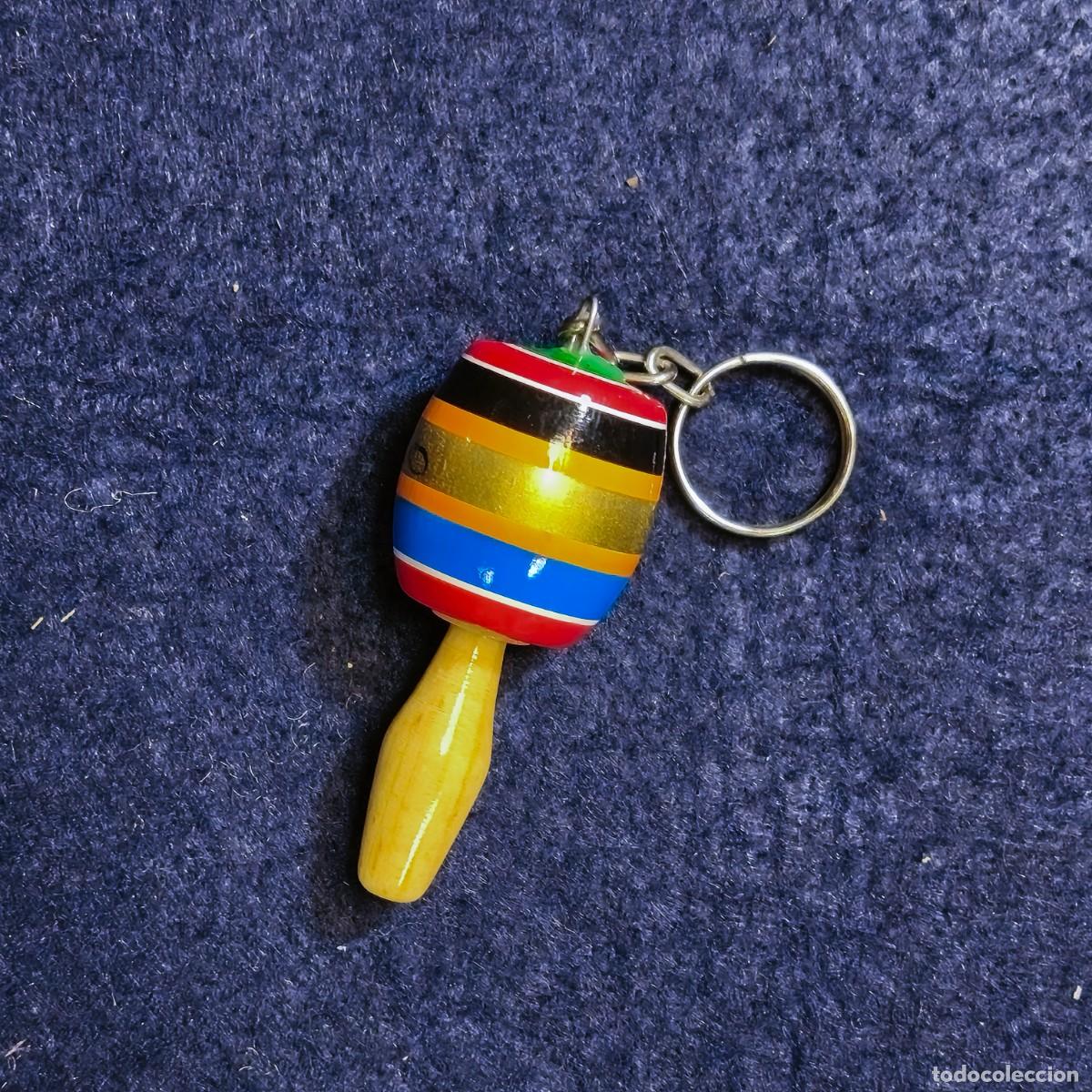 Coleccionismo de llaveros: LLAVERO MARACA DE MADERA Y ACERO. MEXICO. MED X CMS - Foto 3