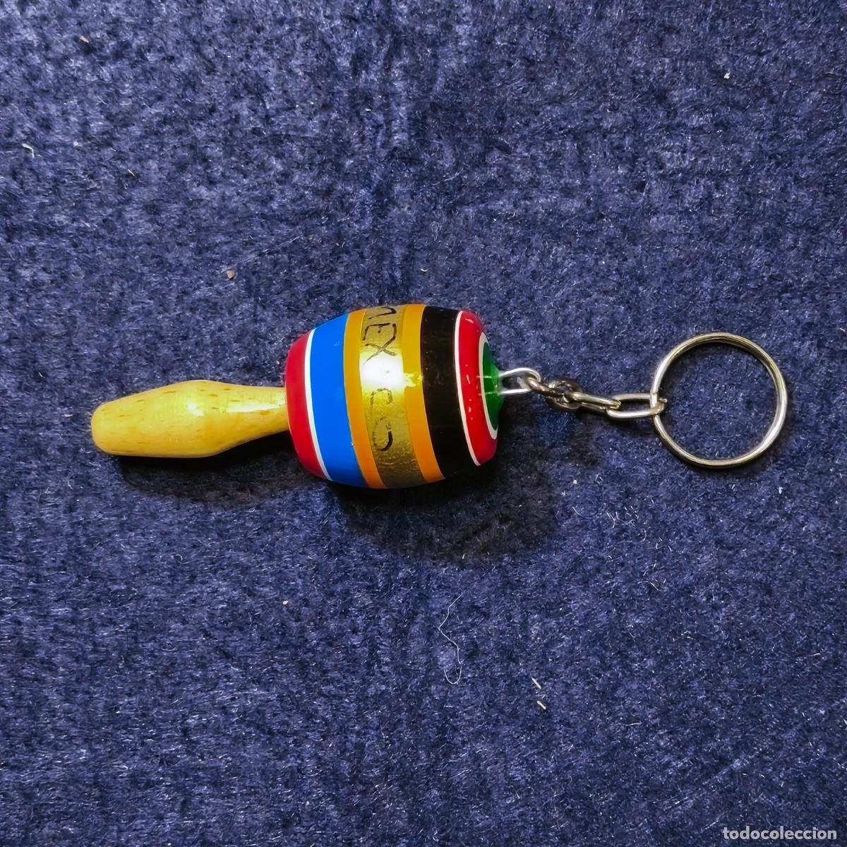 Coleccionismo de llaveros: LLAVERO MARACA DE MADERA Y ACERO. MEXICO. MED X CMS - Foto 4