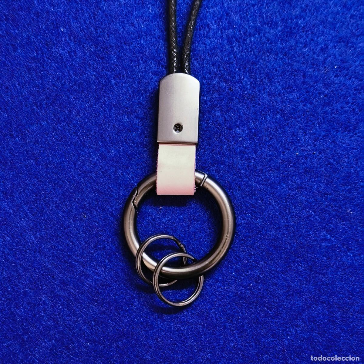 Collectionnisme de portes-cl&eacute;s: LLAVERO DE ACERO - ROSA. MED. 14 X 3,5 CMS