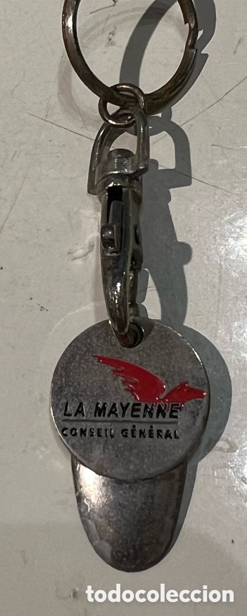 Coleccionismo de llaveros: Llavero. La Mayenne. Conseil General. Metal. Francia. A&ntilde;os 80.