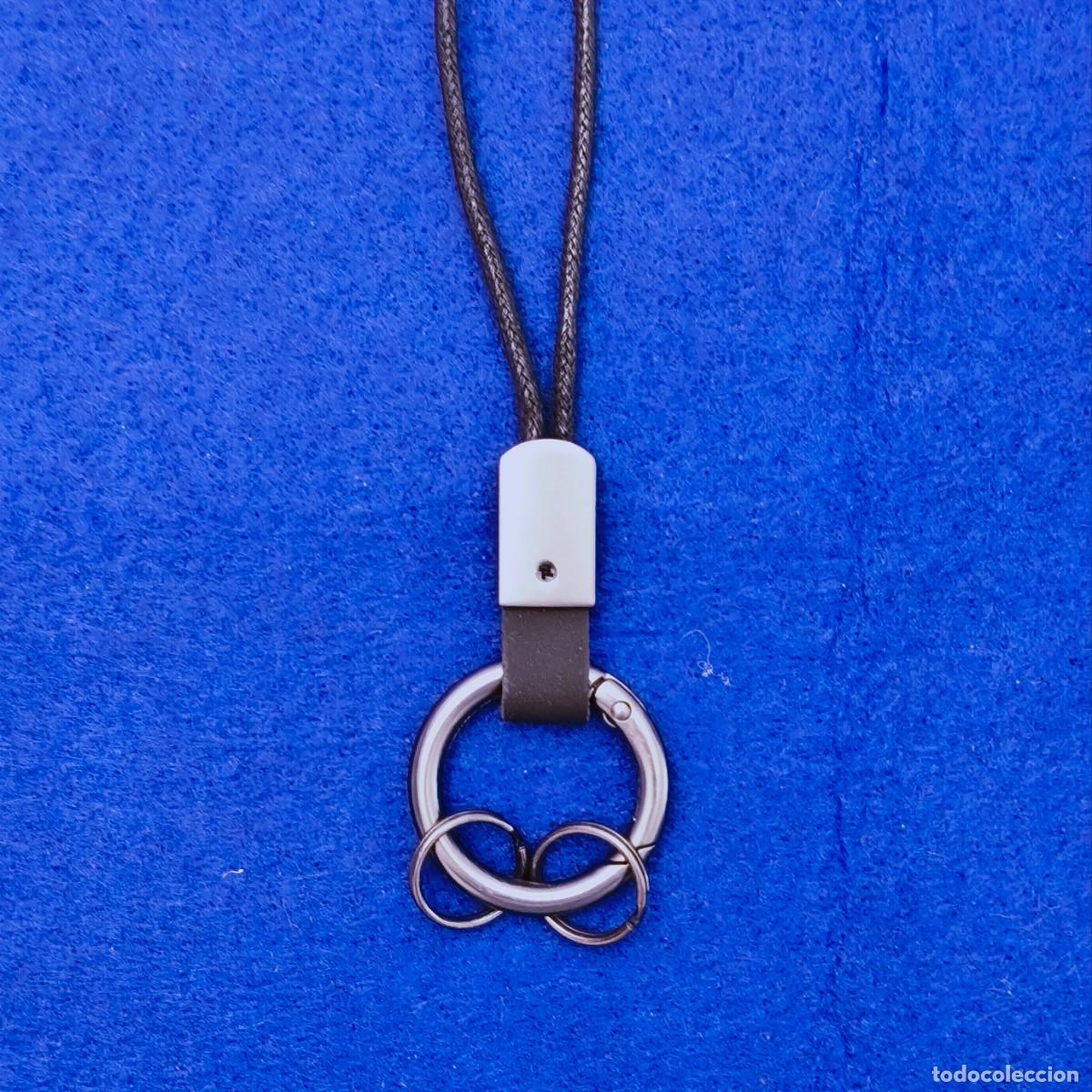 Collection of Keychains: LLAVERO DE ACERO - NEGRO. MED 14 X 3,5 CMS