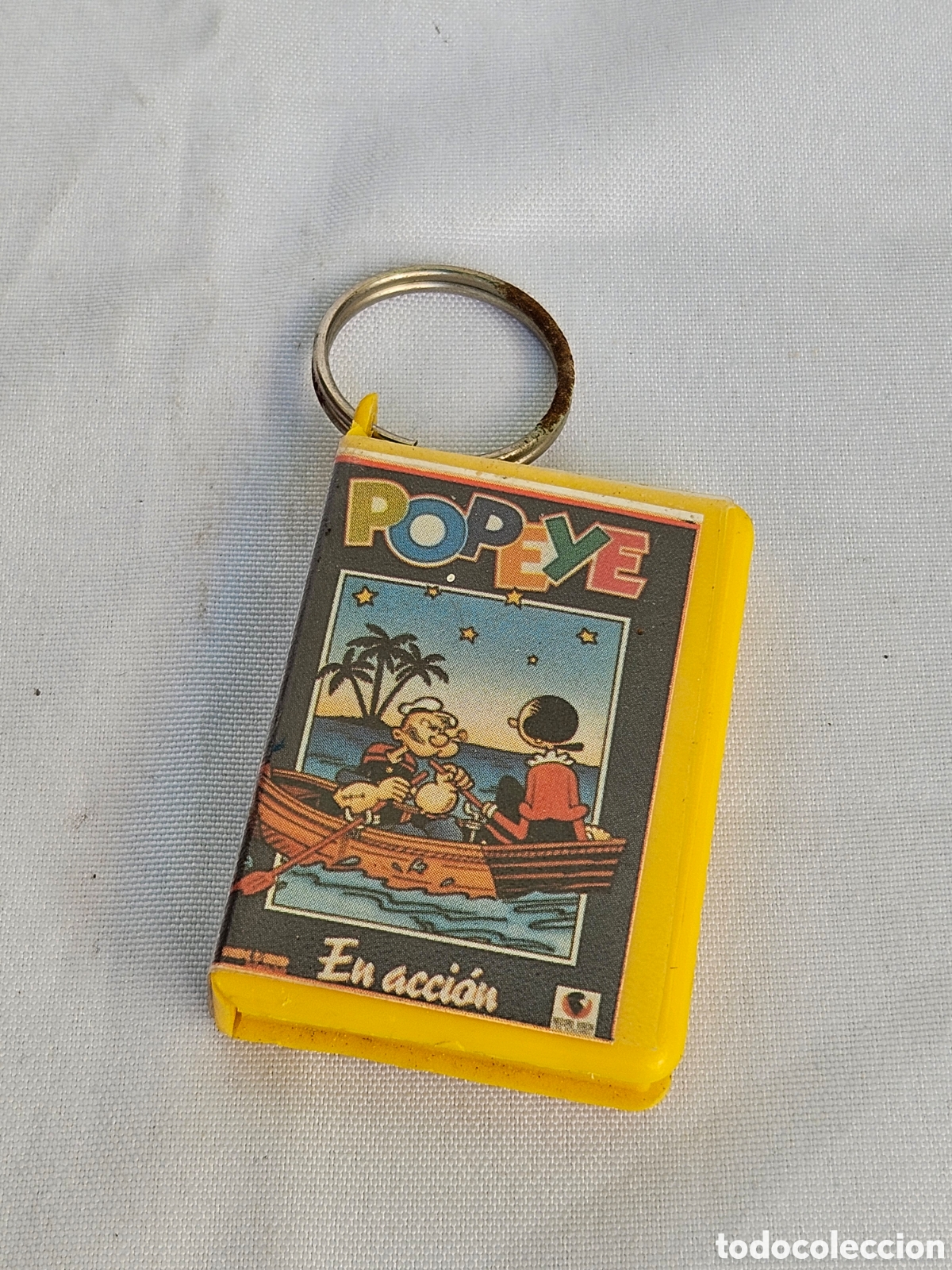 Coleccionismo de llaveros: LLAVERO PELICULA POPEYE EN ACCION - Foto 1