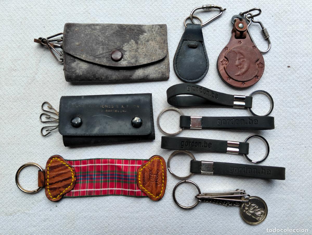 Sammlung von Schl&uuml;sselanh&auml;ngern: Lote de llaveros antiguos metal pl&aacute;stico publicidad cartera sujeta-llaves cintas gordon.be