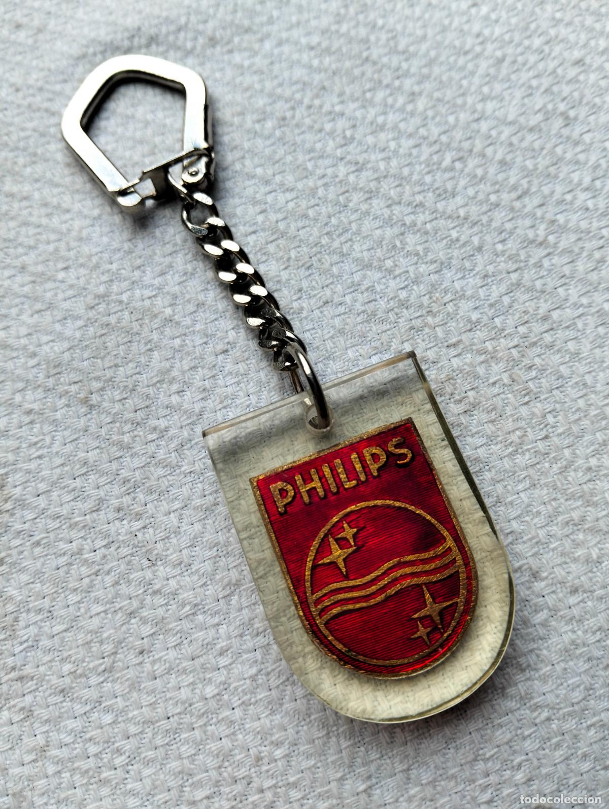Sammlung von Schl&uuml;sselanh&auml;ngern: Llavero antiguo publicitario philips radio la melod&iacute;a viajera