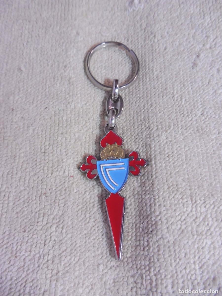 Coleccionismo de llaveros: Llavero f&uacute;tbol llavero plateado Real Club Celta de Vigo