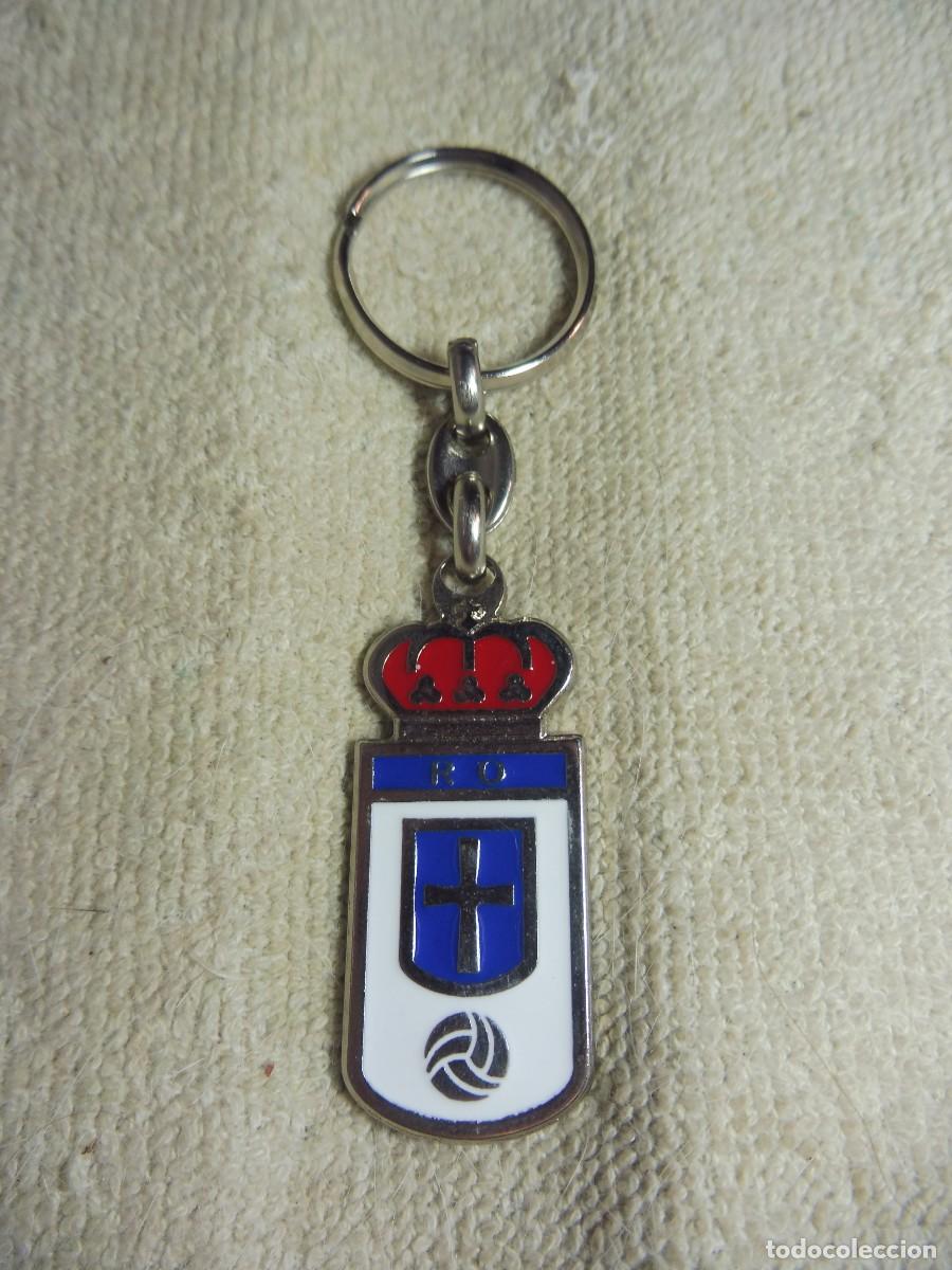 Coleccionismo de llaveros: Llavero f&uacute;tbol llavero plateado Real Oviedo