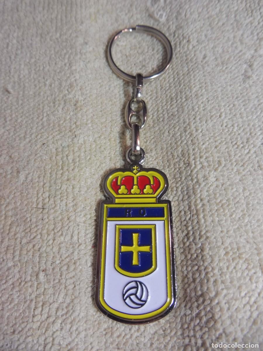 Coleccionismo de llaveros: Llavero f&uacute;tbol llavero plateado Real Oviedo