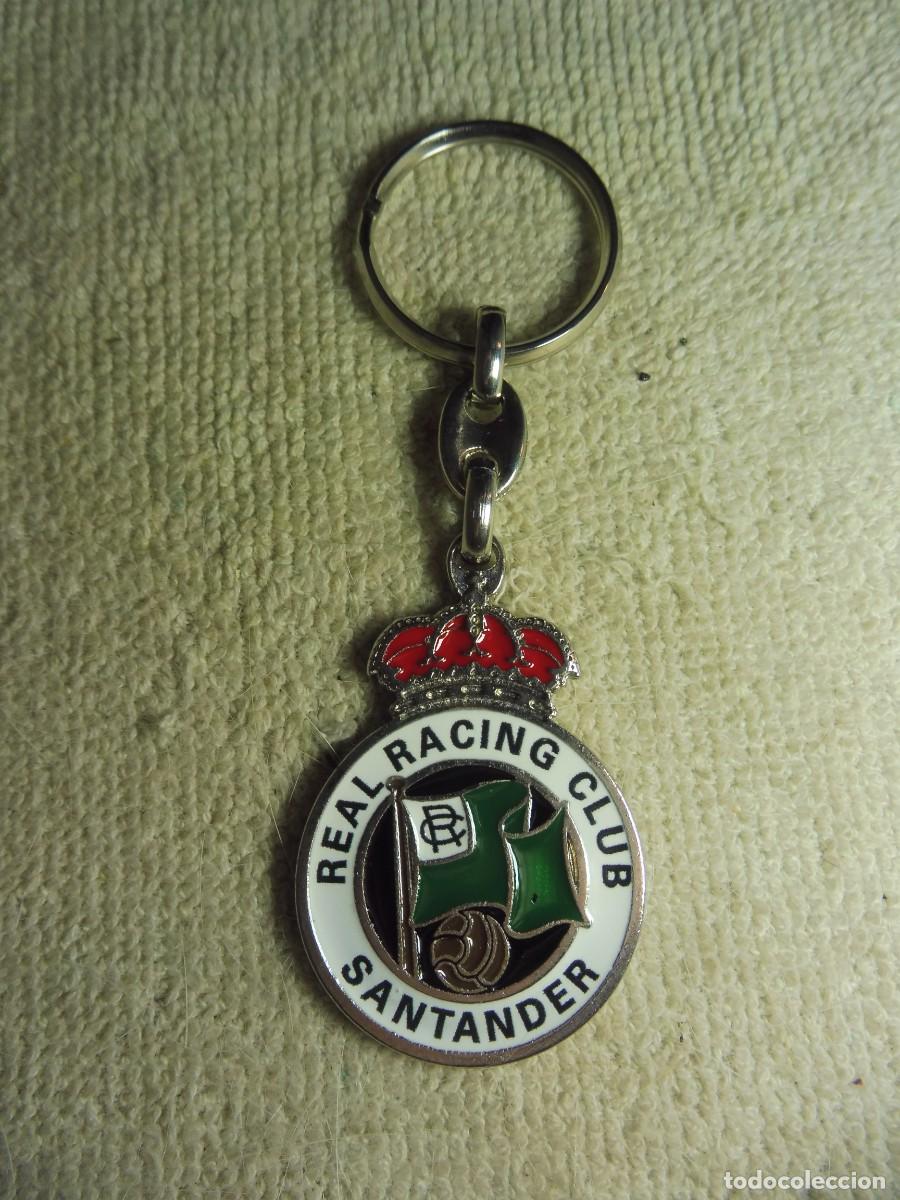Coleccionismo de llaveros: Llavero f&uacute;tbol Real Racing Club Santander por detr&aacute;s RC