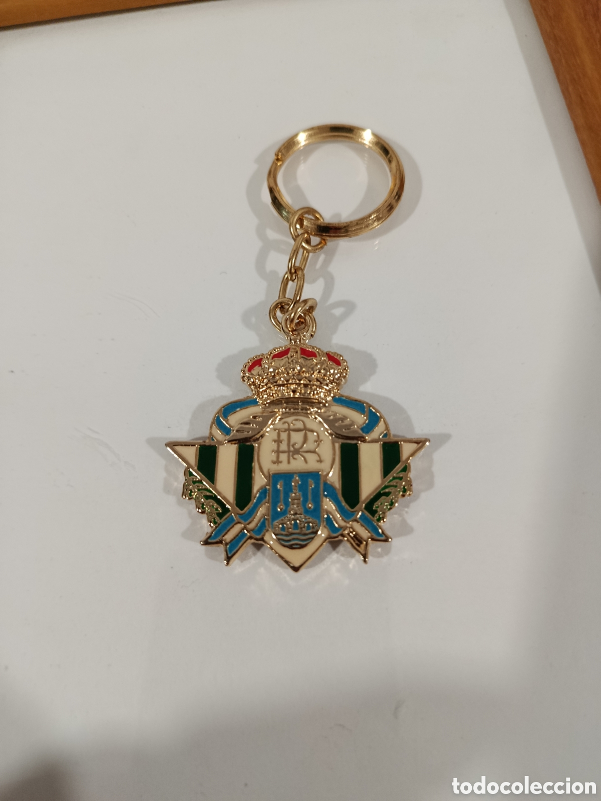 Coleccionismo de llaveros: PE&Ntilde;A CULTURAL B&Eacute;TICA MIGUEL ESPINA - ESCUDO - REAL BETIS BALOMPI&Eacute; - DEPORTE - F&Uacute;TBOL