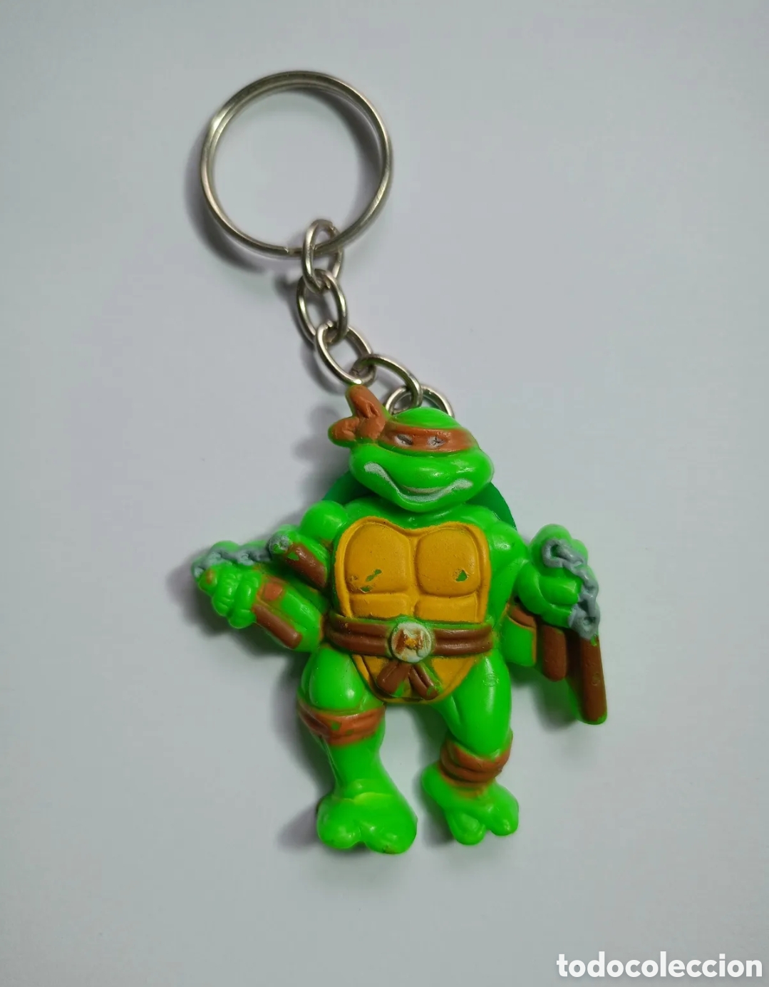 Collectionnisme de portes-cl&eacute;s: Llavero tortugas ninja Michelangelo Mirage studios 1988