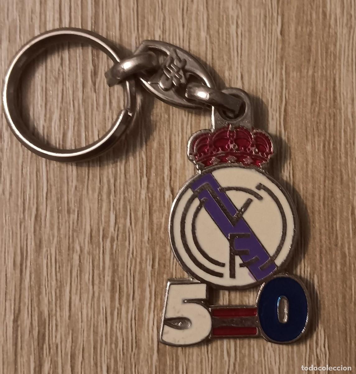 Coleccionismo de llaveros: LLAVERO DE FUTBOL REAL MADRID 5 0 VINTAGE