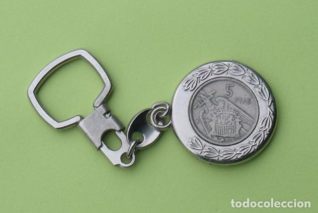 Coleccionismo de llaveros: Llavero Moneda 5 Pesetas
