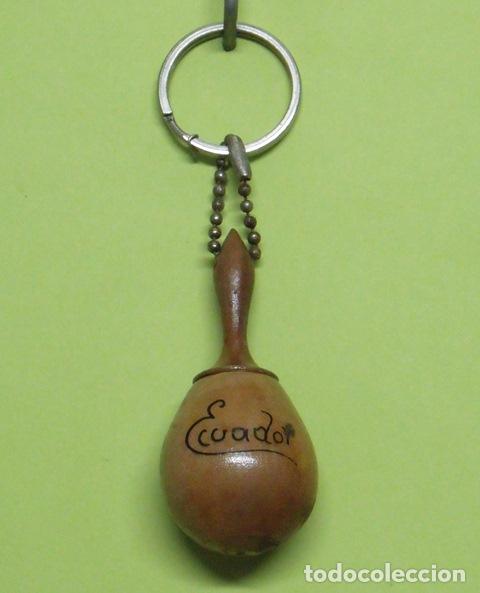 Coleccionismo de llaveros: Llavero Maraca Artesanal Recuerdo Ecuador