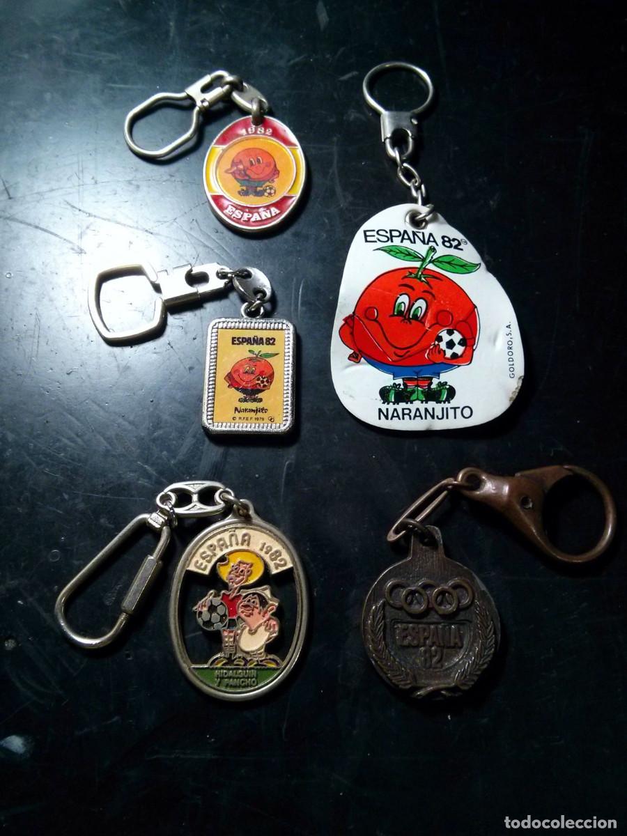 Coleccionismo de llaveros: Llaveros Espa&ntilde;a 82, Naranjito y otros