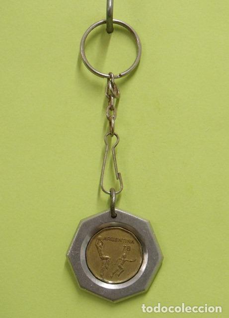 Coleccionismo de llaveros: Llavero Moneda 20 Pesos Argentina Mundial F&uacute;tbol 1978